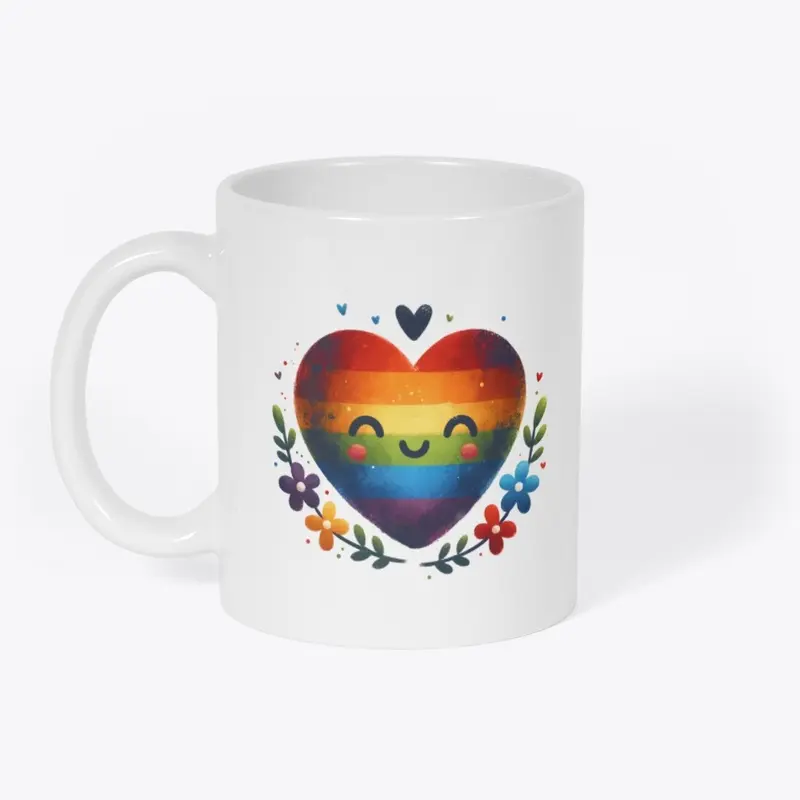 Folk Art Heart Pride Month LGBTQ