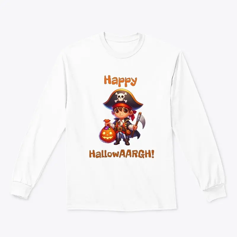 Cute Happy HallowAARGH Cartoon Pirate