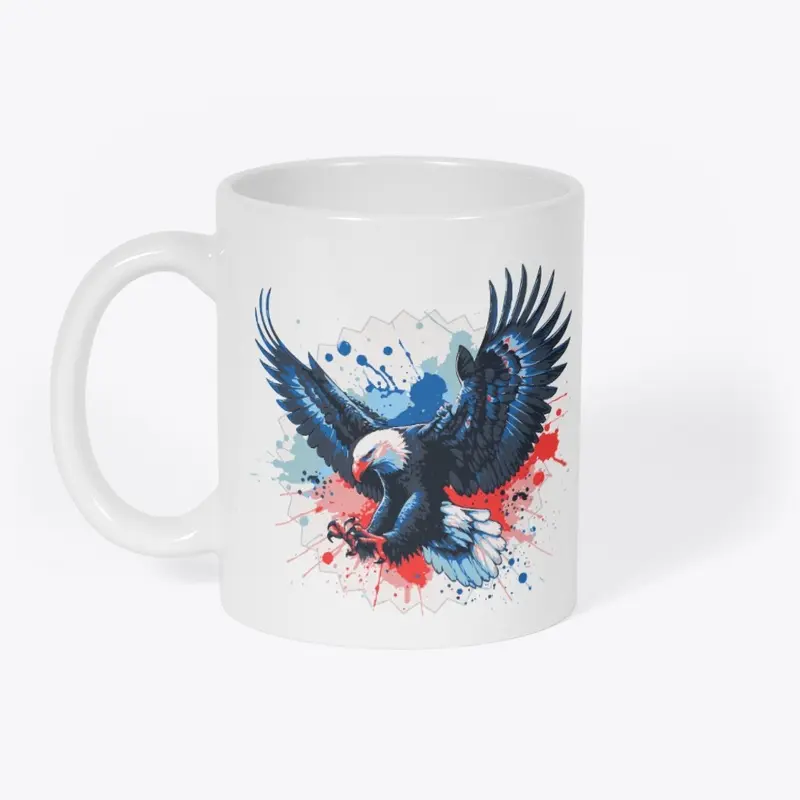 Fierce American Bald Eagle Patriotic 