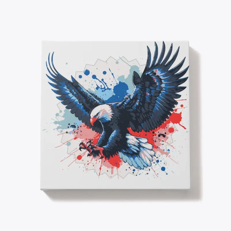 Fierce American Bald Eagle Patriotic 