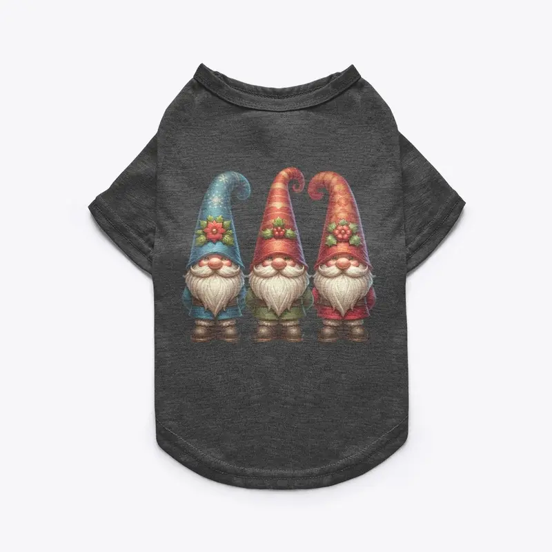 Three Classic Vintage Christmas Gnomes