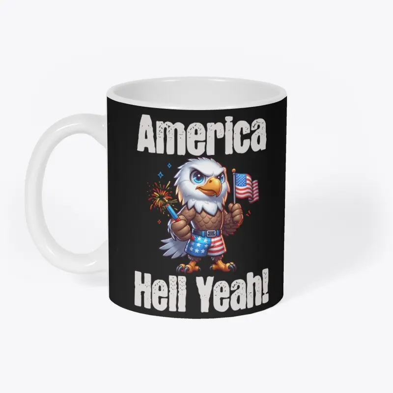 America Hell Yeah Bald Eagle Patriotic 