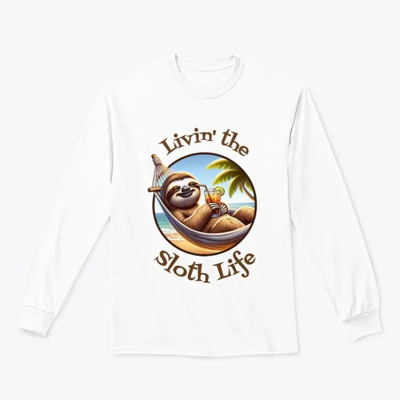 Livin' The Sloth Life Lazy Beach Summer 