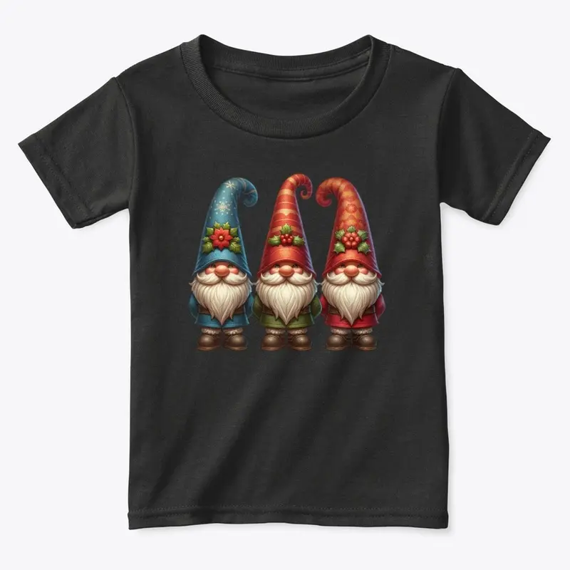 Three Classic Vintage Christmas Gnomes