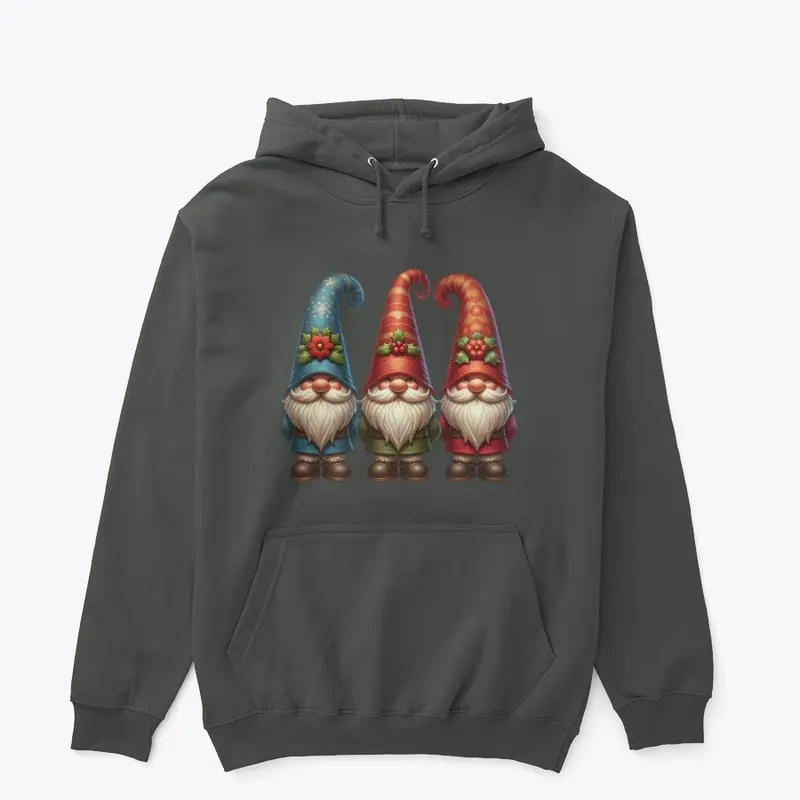 Three Classic Vintage Christmas Gnomes