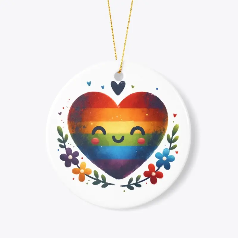 Folk Art Heart Pride Month LGBTQ