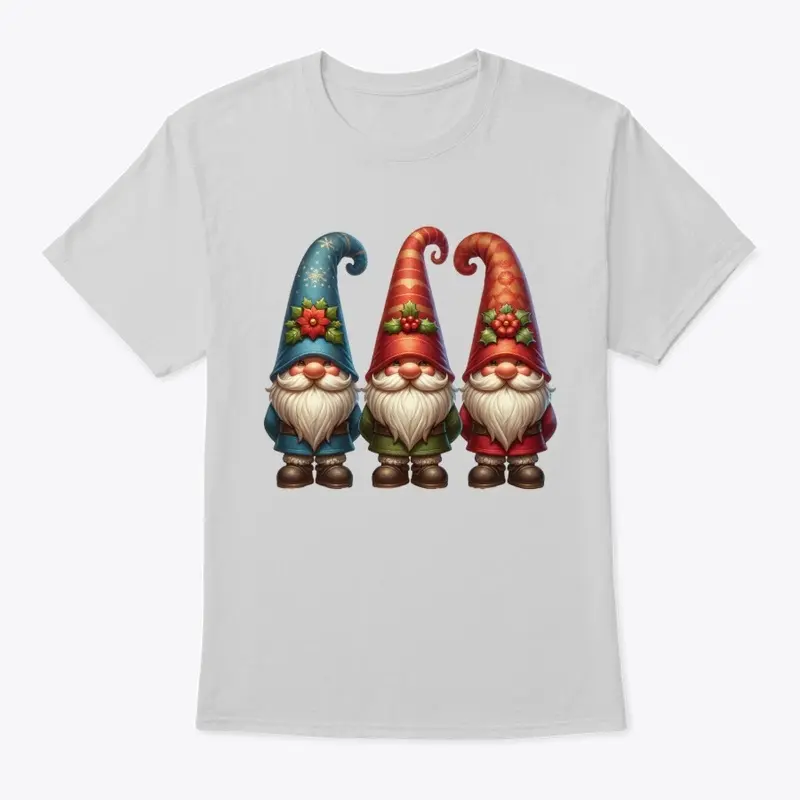 Three Classic Vintage Christmas Gnomes