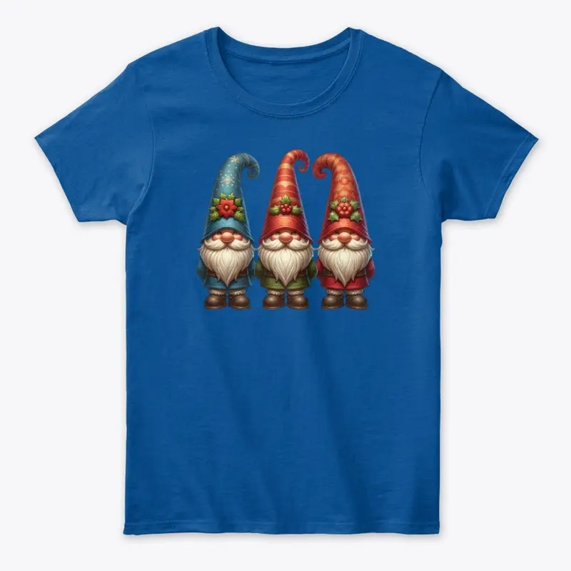 Three Classic Vintage Christmas Gnomes