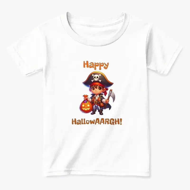 Cute Happy HallowAARGH Cartoon Pirate