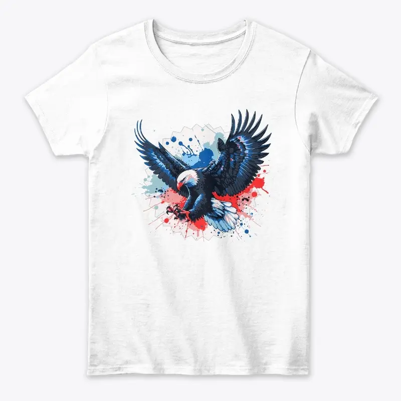 Fierce American Bald Eagle Patriotic 