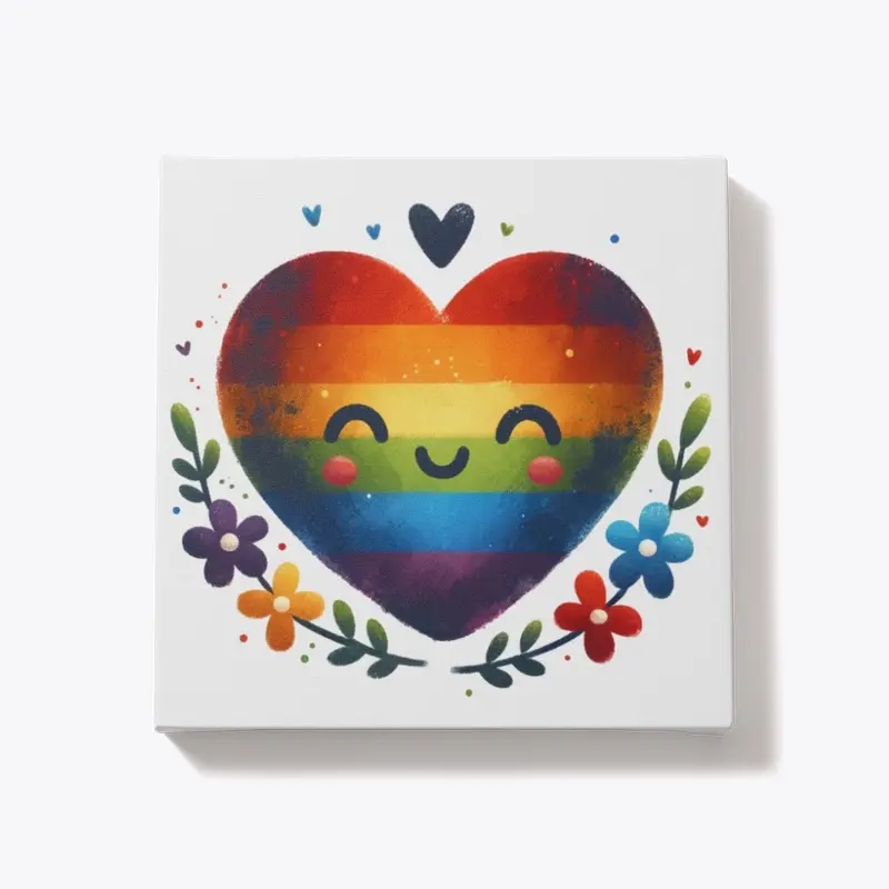 Folk Art Heart Pride Month LGBTQ