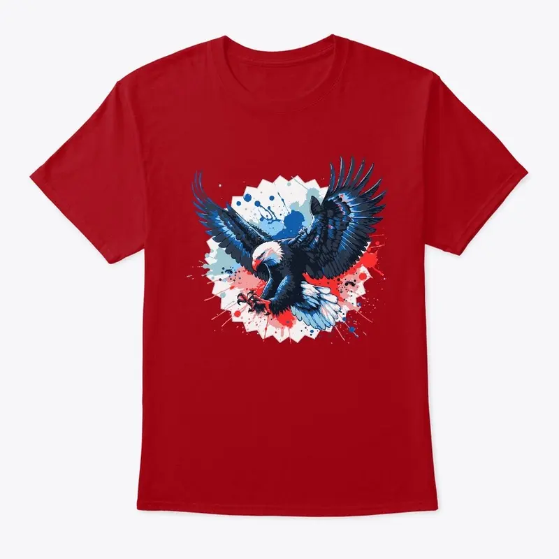 Fierce American Bald Eagle Patriotic 