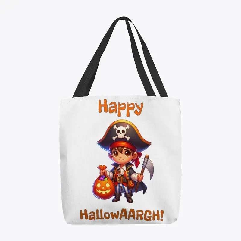 Cute Happy HallowAARGH Cartoon Pirate